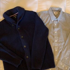 Banana Republic Sweater and shirt